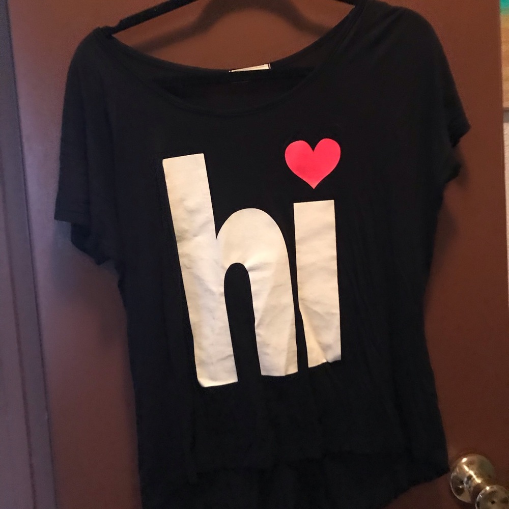 Black graphic tee
